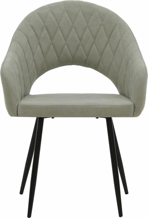 Karrige Macie, pëlhurë, gri antike e zezë, 58x50x85cm