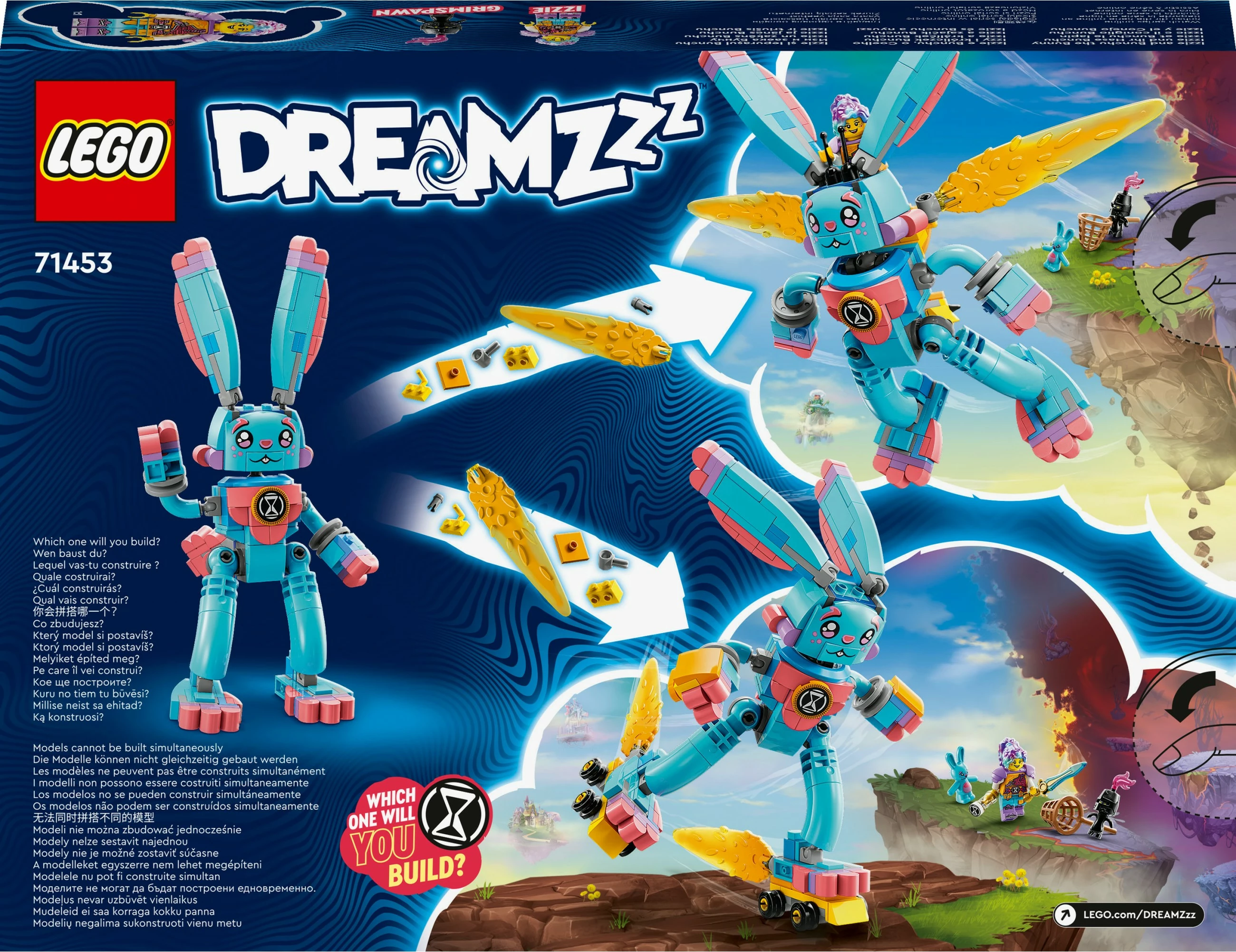 Set ndërtimi LEGO DREAMZzz 71453 Izzie dhe Bunchu, 259 pjesë, shumëngjyrësh