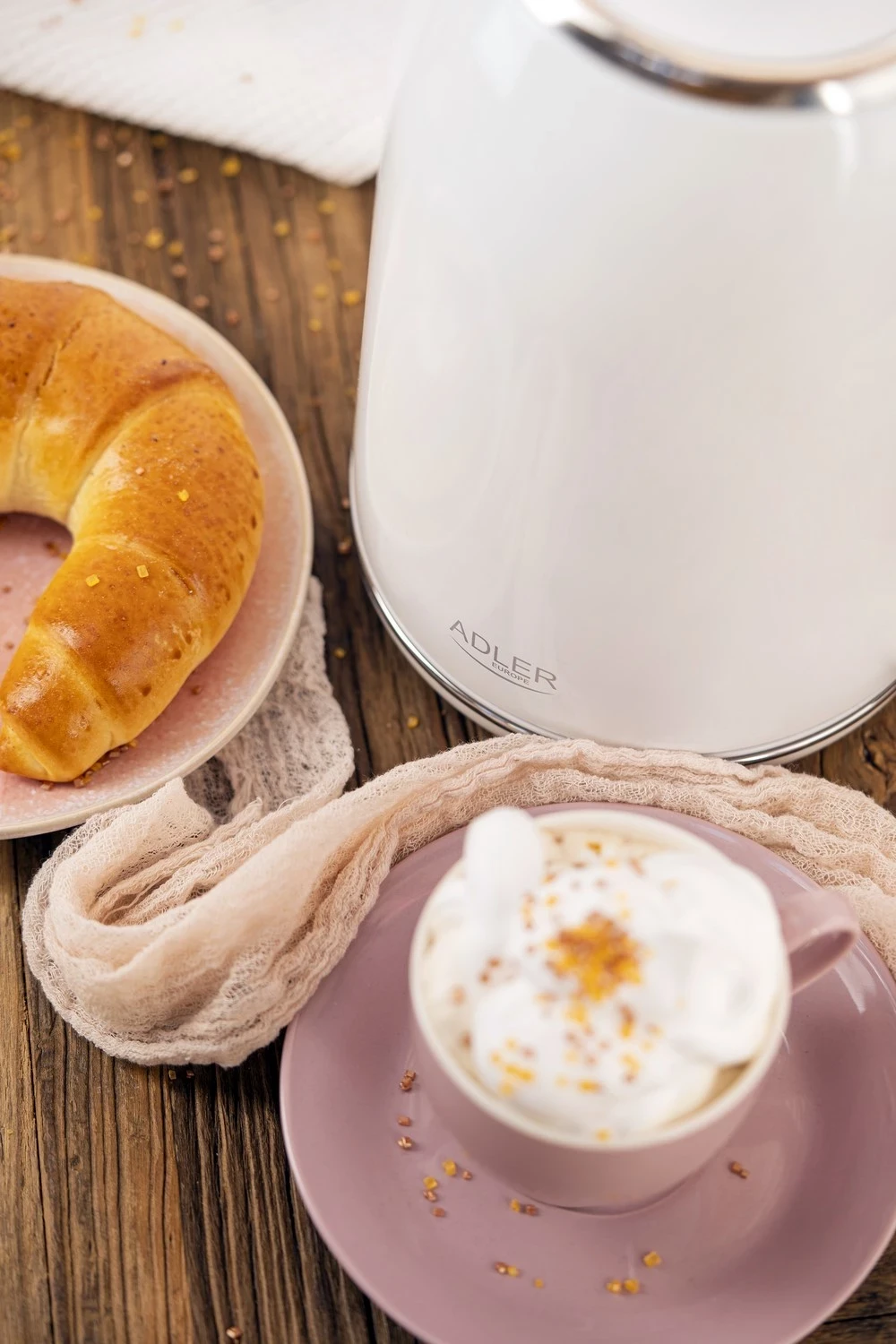 Çajnik elektrik Adler, AD 1341, i bardhë