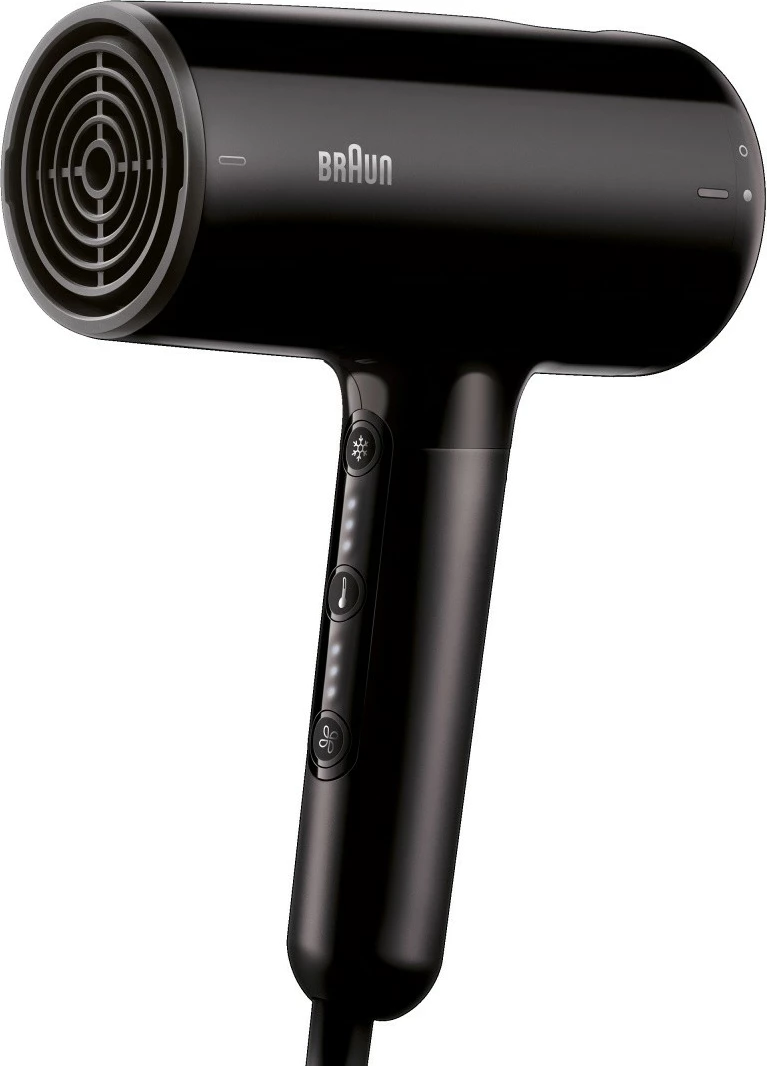 Tharëse flokësh, Braun, HD410E, 2100W, 3 nivele nxehtësie, Cool shot, me koncentrator, kabllo 2.2 m, e zezë