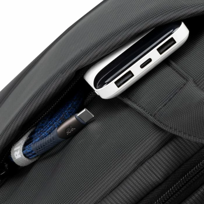 çantë laptopi RIVACASE Tivoli 8731, 15.6", me rrip shpatulle i rregullueshëm, gri