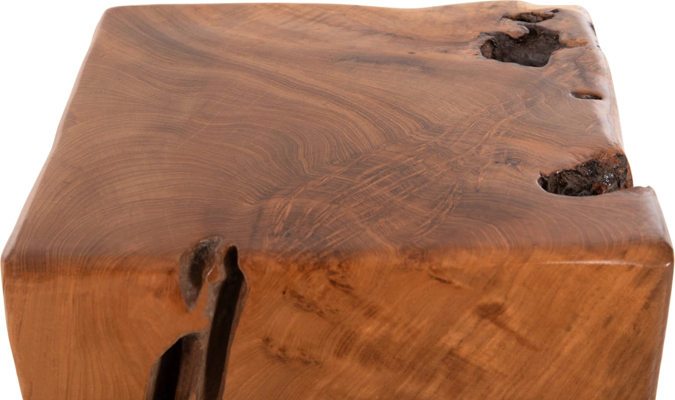 Karrige e ulët KUMO FH7893 dru TEAK ngjyrë natyrale 30x30x40Hcm