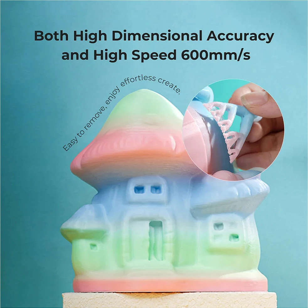 Filament PLA Creality Hyper Series 3301010424, 1.75mm, 1kg, gradient (blu/gjelbër/rozë)
