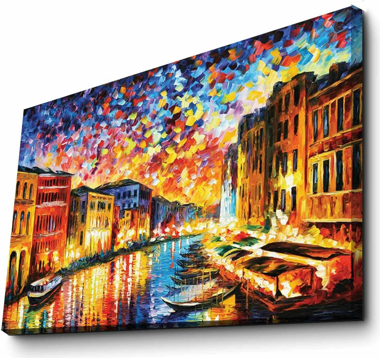 Pikturë dekorative në kanavacë, shumëngjyrëshe, FAMOUSART-081, 45x70cm