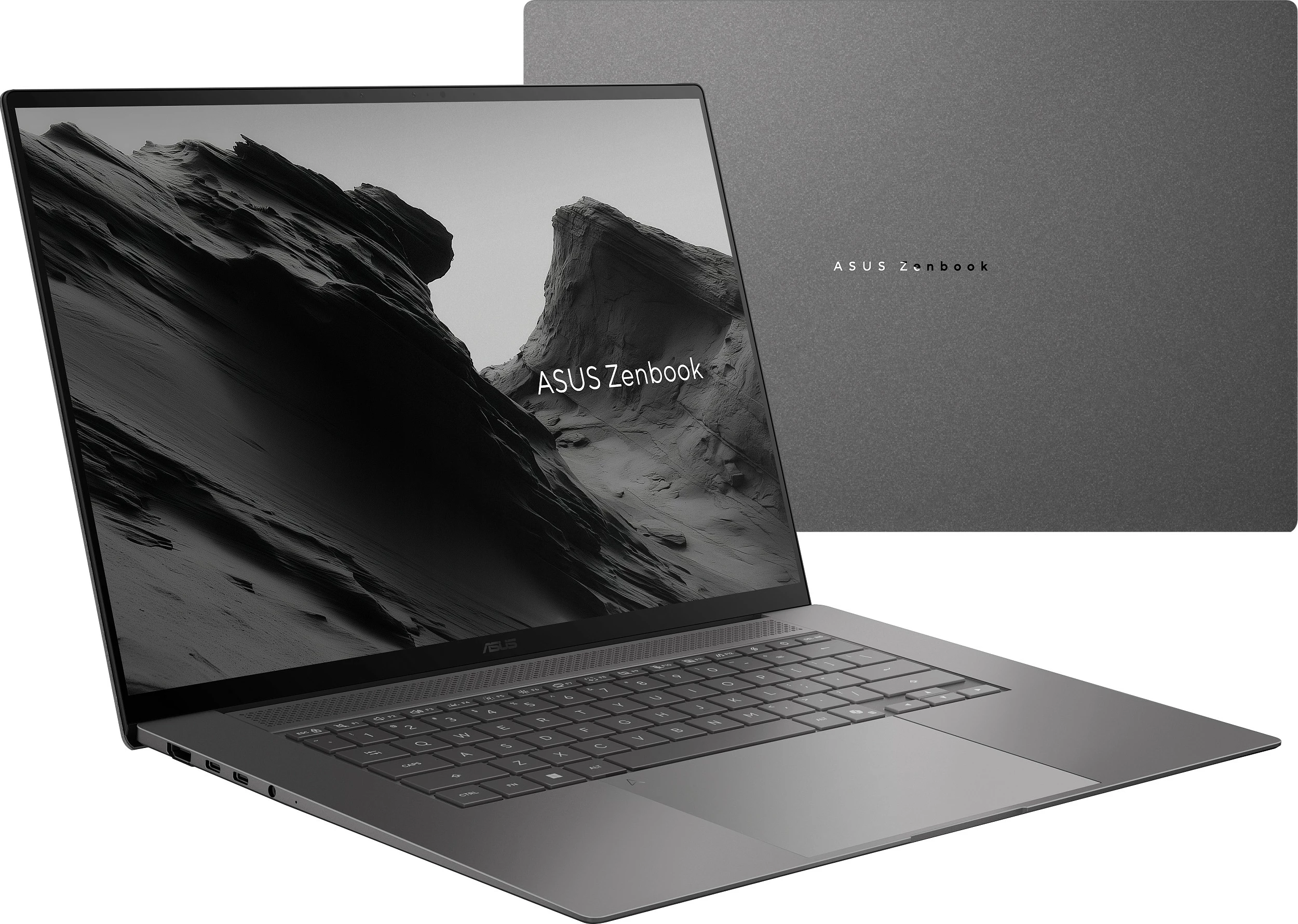 Laptop ASUS Zenbook S16 UM5606GA-DICSR133X, Ryzen 7 AI 445, 32GB RAM Memorje, 1TB SSD, Windows 11 Pro, tastierë AZERTY FR, gri e mbylltë