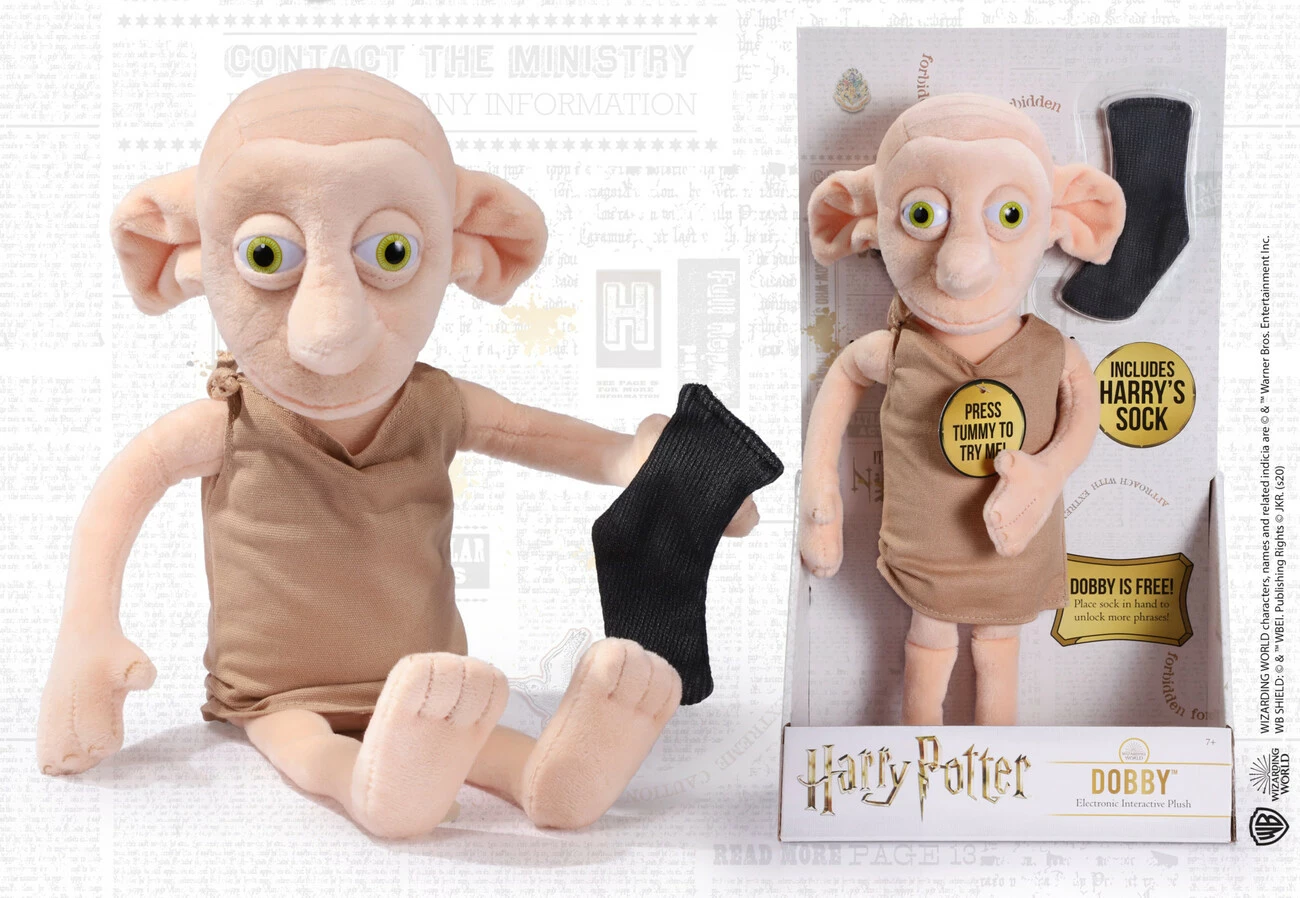 Lodër pelushi Noble Collection Harry Potter Dobby 30.5 cm
