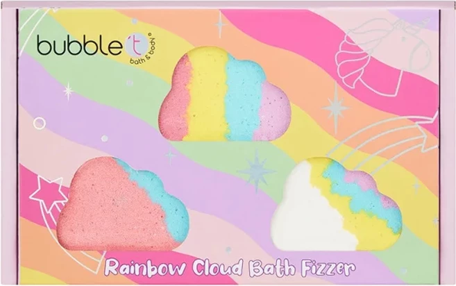 Bubble T Rainbow Cloud Bath Bomb Fizzer Gift Set