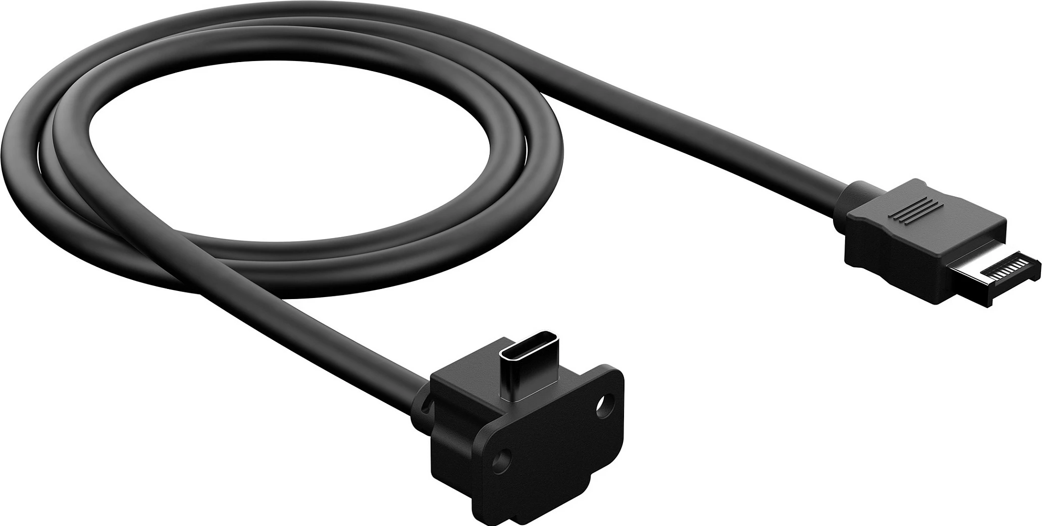 Kabllo USB-C Header Fractal Design Model E, Type-E në USB-C, 1 m, 10 Gbit/s, e zezë