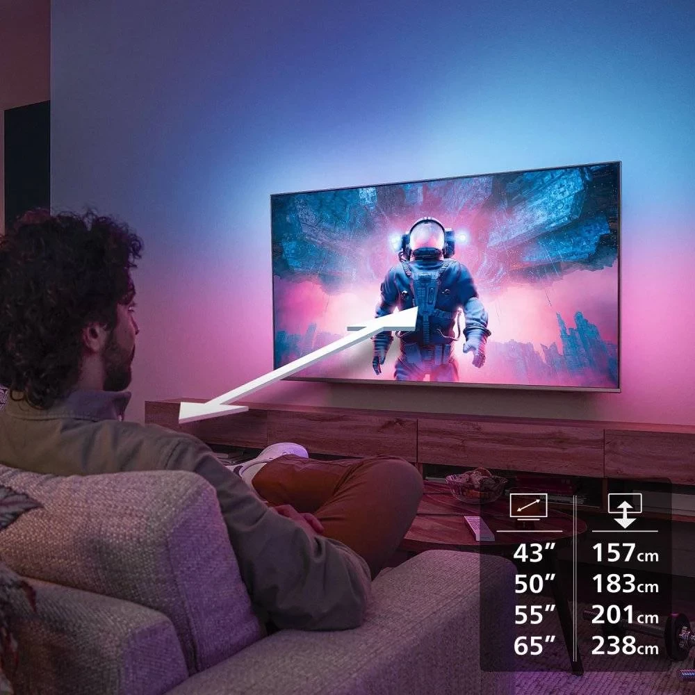 Televizor LED Philips 65PUS8510/12 65\" 4K UHD QLED, Ambilight 3, Smart TV (Titan OS)
