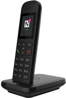 Telefon fiks pa tela Telekom Sinus 12, analog, ekran 2", speakerphone, libër kontakti 100, i zi