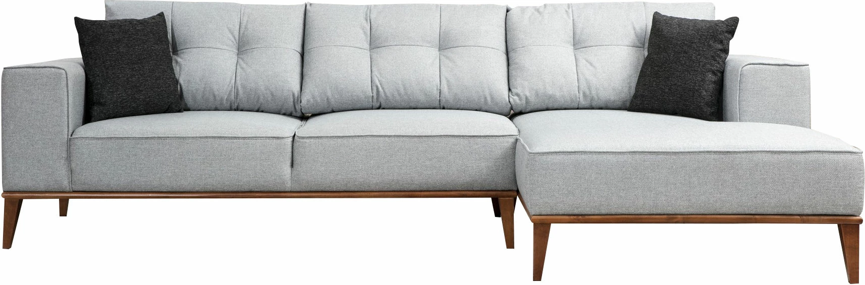 Kënd-sofë krevati Atelier del Sofa, Montana kënd i djathtë (L3+Chl), ngjyrë gri e çelët