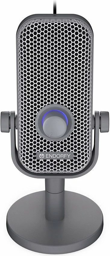 Mikrofon Endorfy Solum Voice S Alt EY1B024, kondensator kardioid, USB-C + 3.5 mm, me stand, gri