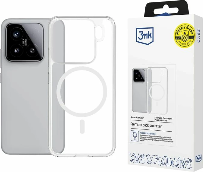Kllapë telefoni 3mk Armor MagCase për Xiaomi 15 Pro, transparente