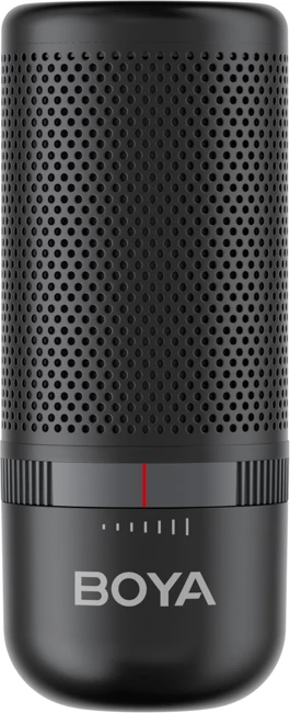 Mikrofon BOYA K3 me kabllo USB-C, 48 kHz/16-bit, superkardioid, RGB, me stativ tavoline & pop filter, i zi