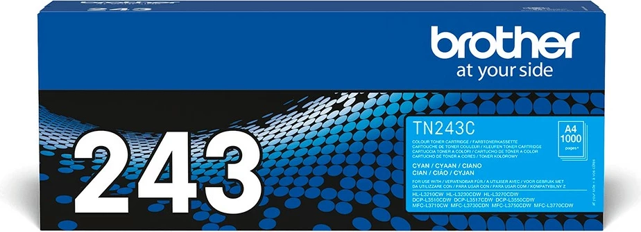 Toner Brother TN-243C, 1000 faqe, Cyan, 1 copë