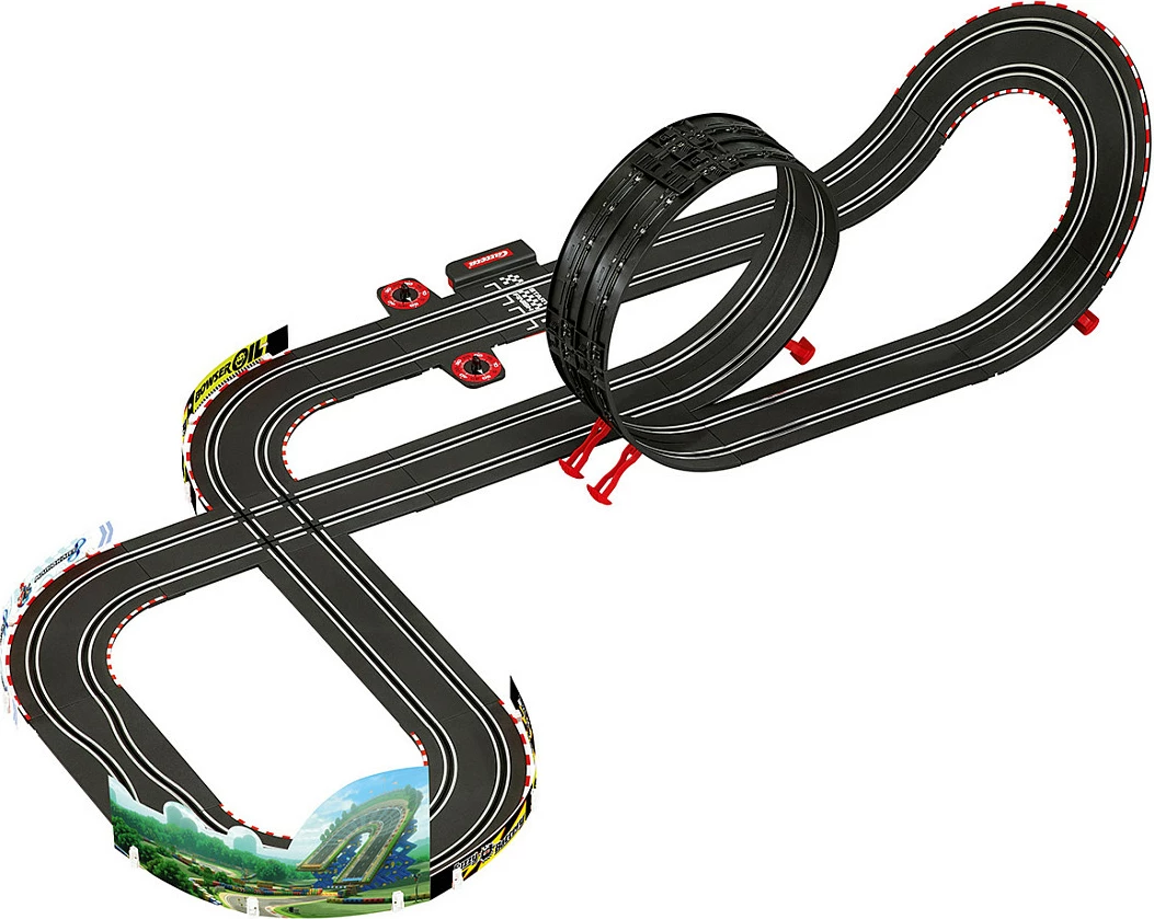 Set pistë garash Carrera GO!!! Nintendo Mario Kart Mach 8 20062492, 1:43, 5.3 m, 2 makina, zi/kuq