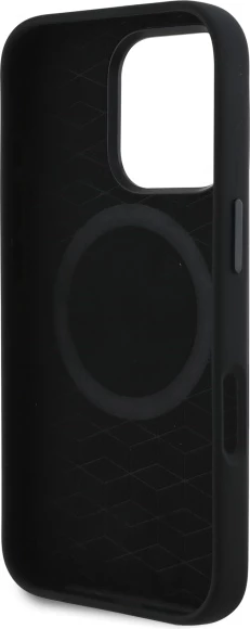 Mbështjellës BMW Silicone Cut Tricolor Lines MagSafe për iPhone 16 Pro, Zi