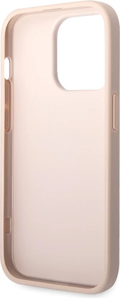 Mbështjellës Guess GUHCP15X4GMGPI për iPhone 15 Pro Max 6.7", hardcase, 4G Big Metal Logo, rozë