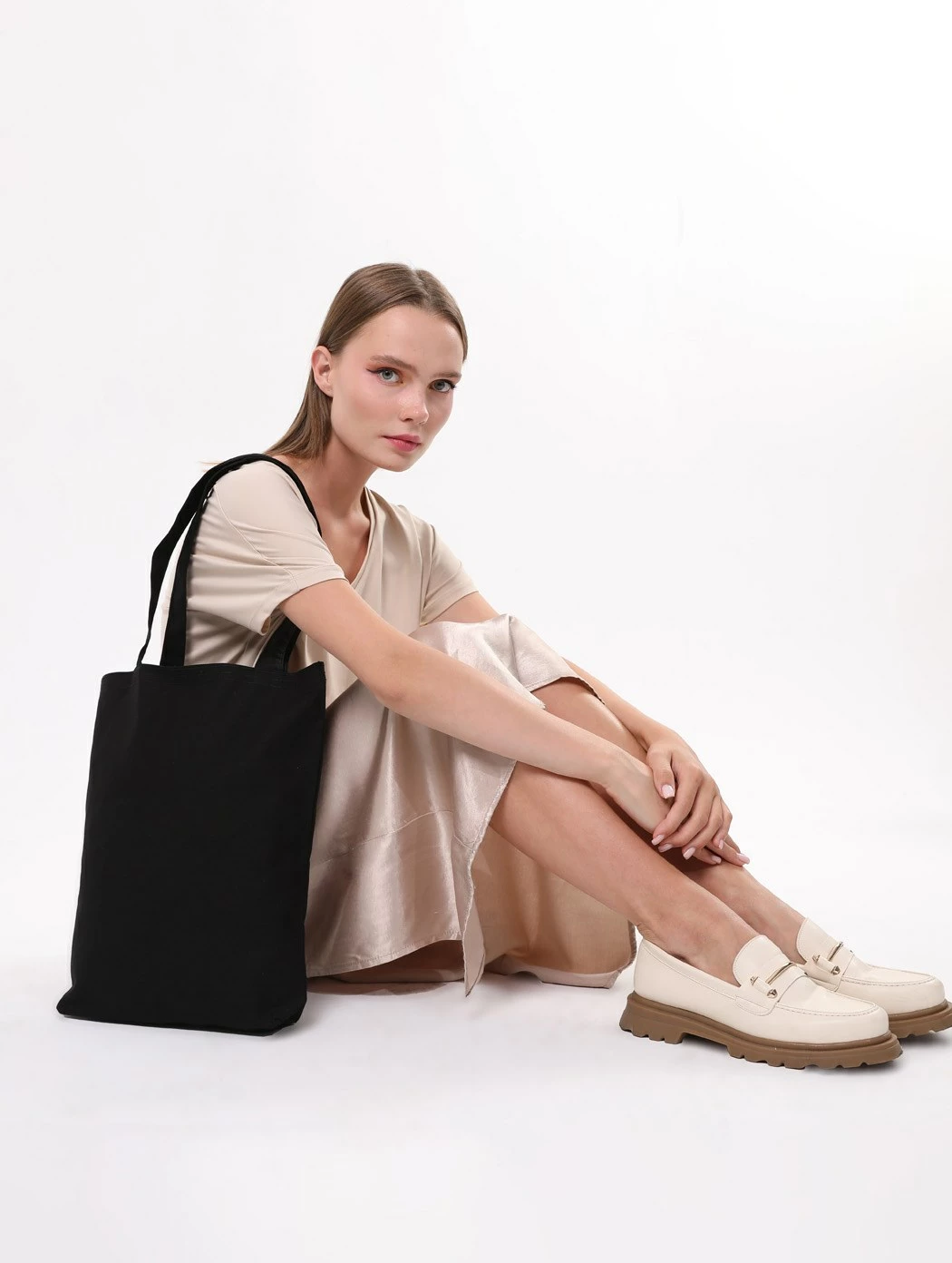 Qese tote Zoozie Bags, 1416, e zezë, 35x40x8cm