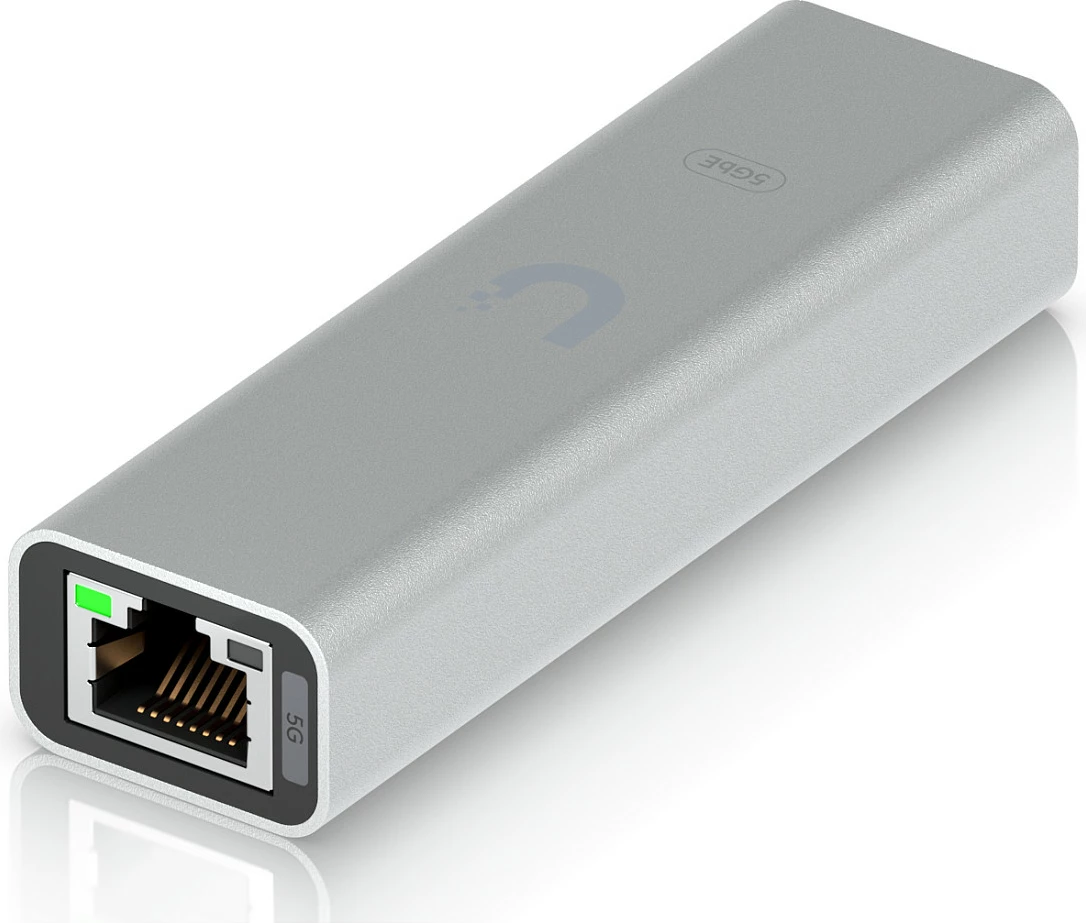 Adapter Ethernet Ubiquiti UACC-ADAPTER-RJ45-USBC-5GE, USB-C në RJ45, 5GbE, zi/hiri