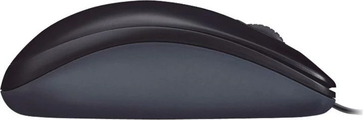Maus Logitech M90 (910-001793) USB 2.0 me rrotë skroll, i zi
