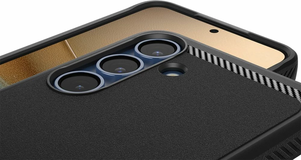 Mbështjellës Spigen Rugged Armor Mag MagSafe për Samsung Galaxy S25, i zi