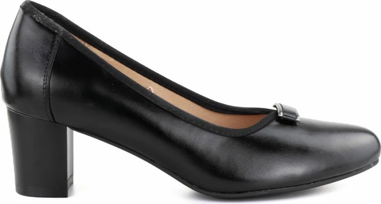 Këpucë me takë Vinceza 58622, të zeza