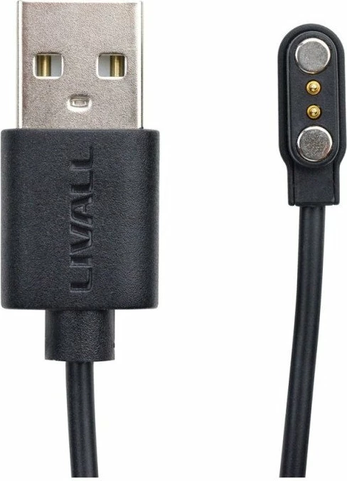 Kabllo USB-A magnetike Livall PW-010 1 m e zezë