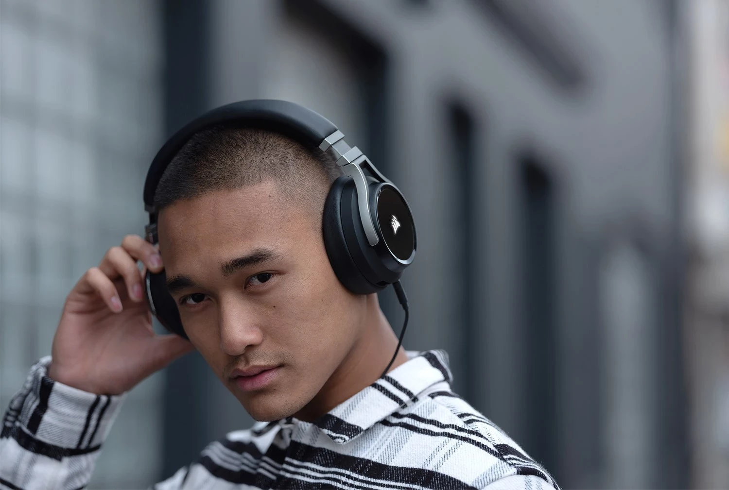 Kufje Corsair Gaming Virtuoz Carbon, të zeza