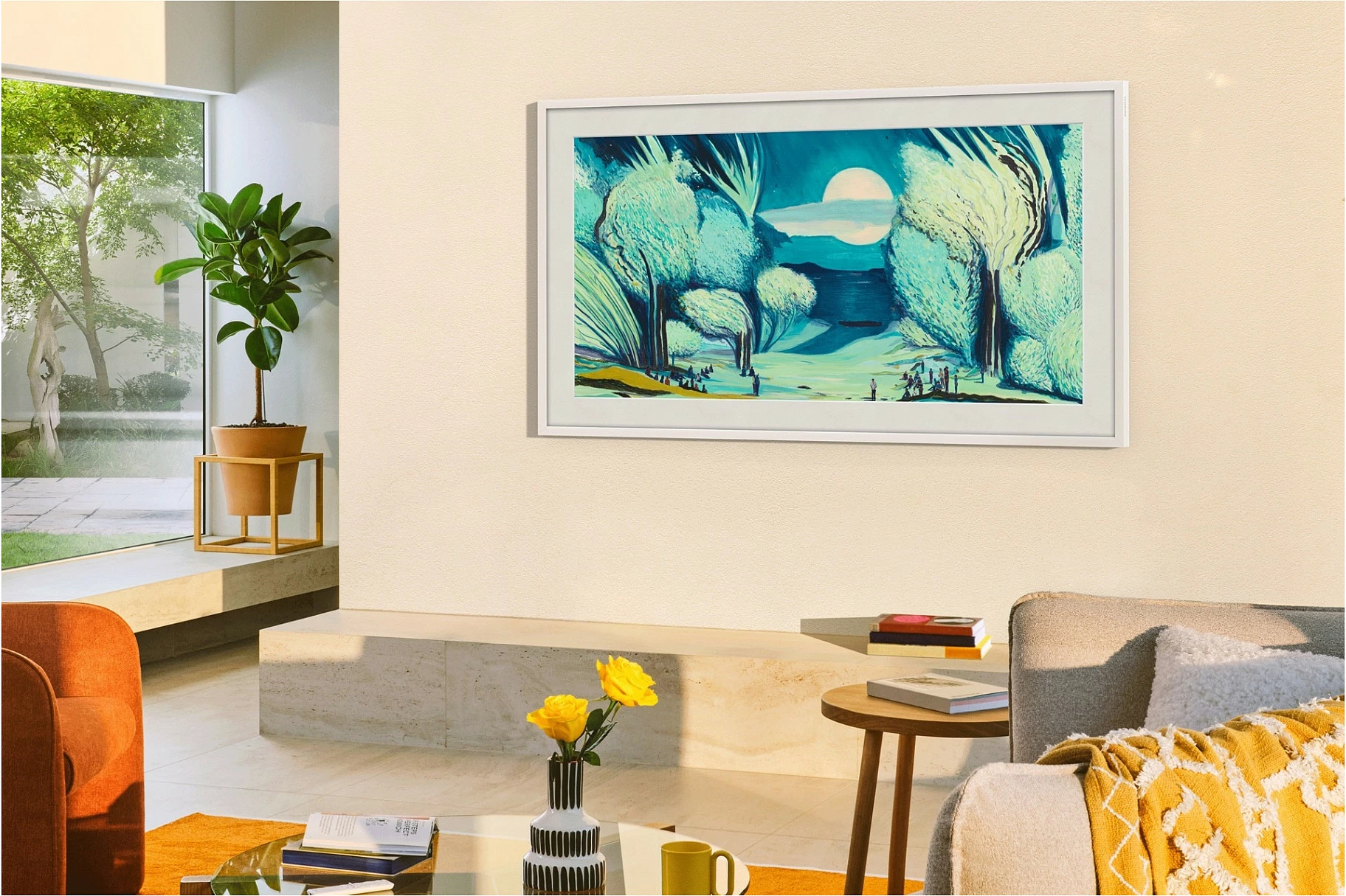 Televizor Samsung The Frame GQ65LS03FAUXZG, 65", 4K QLED, 100Hz, One Connect Box, i zi