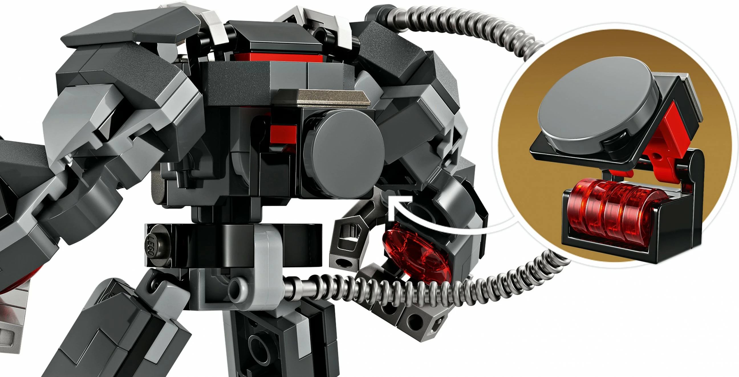 Set ndërtimi LEGO Marvel 76277 War Machine Mech Armour, 154 pjesë, multikolor