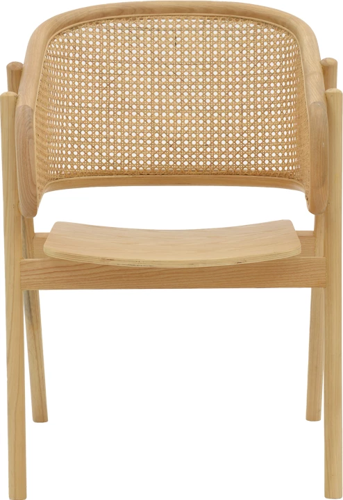 Karrige Wenzy dru i fortë toon natyral 58x58x82cm