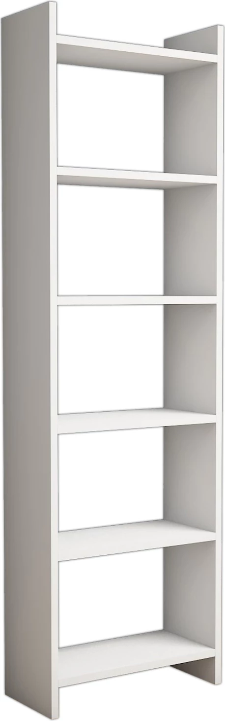 Raft librash melamine, ngjyrë e bardhë, 48,5x22x160H cm, FH9226.11