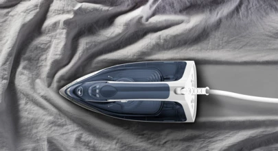 Hekur me avull Tefal Powergliss FV2837E0 2400 W, rezervuar 270 ml, blu/bardhë 6