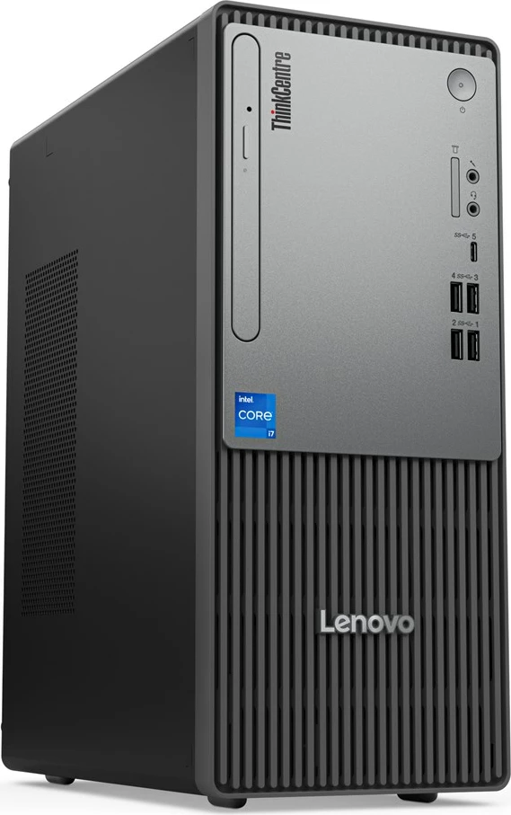 Kasë Lenovo ThinkCentre neo 50t Gen 5, Intel Core i7-14700, 16 GB RAM DDR5, 512 GB SSD, Windows 11 Pro, e zezë/gri