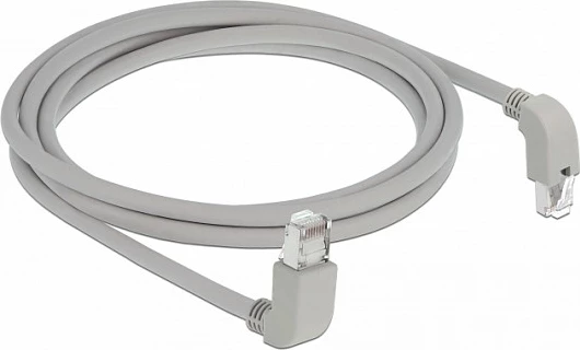 Kabllo rrjeti DeLOCK 85872, Cat6a, S/FTP, 2m, RJ-45, gri