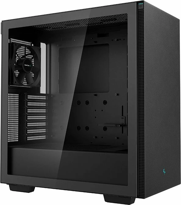Kasë Deepcool CH510 (R-CH510-BKNNE1-G-1) Midi Tower ATX/e-ATX, xham i kalitun, 2x USB 3.0, e zezë