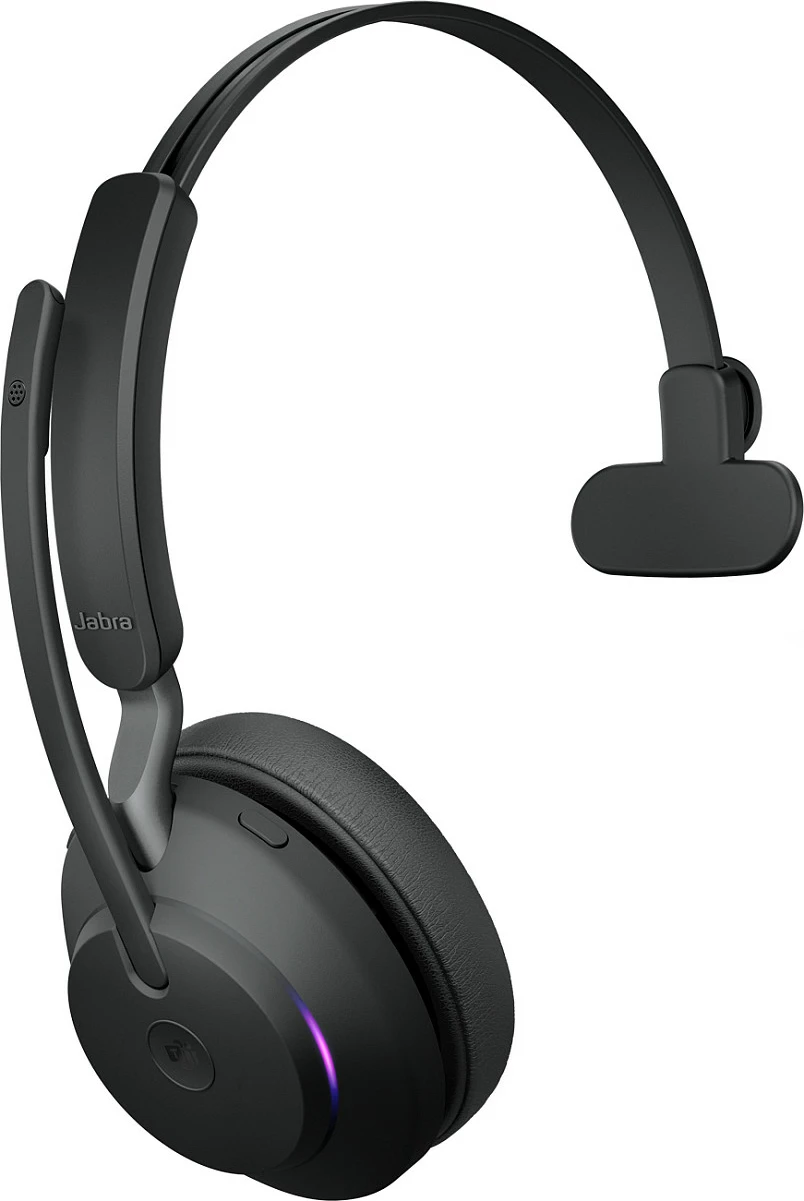 Kufje Jabra Evolve2 65 USB-A MS Chrg stand Mono, Wireless, Office/Call center, 20 - 20000 Hz, 99.2 g, Black