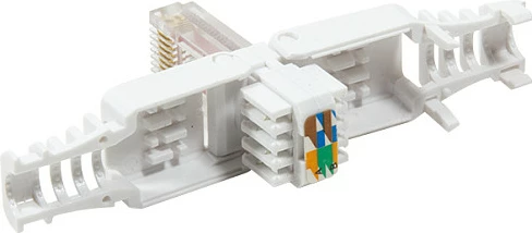 Konektor RJ45 LogiLink Cat6 UTP, toolless, i bardhë
