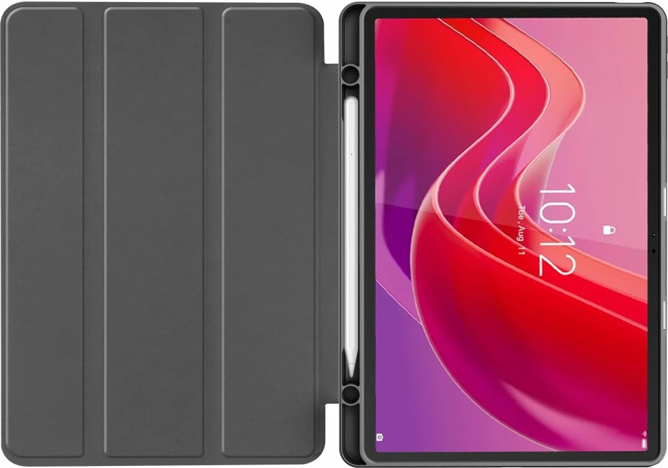Mbështjellës tabletë Tech-Protect SmartCase Pen për Lenovo Tab M11 11" TB-330, silikon, me qëndrim dhe vend për stylus, i zi