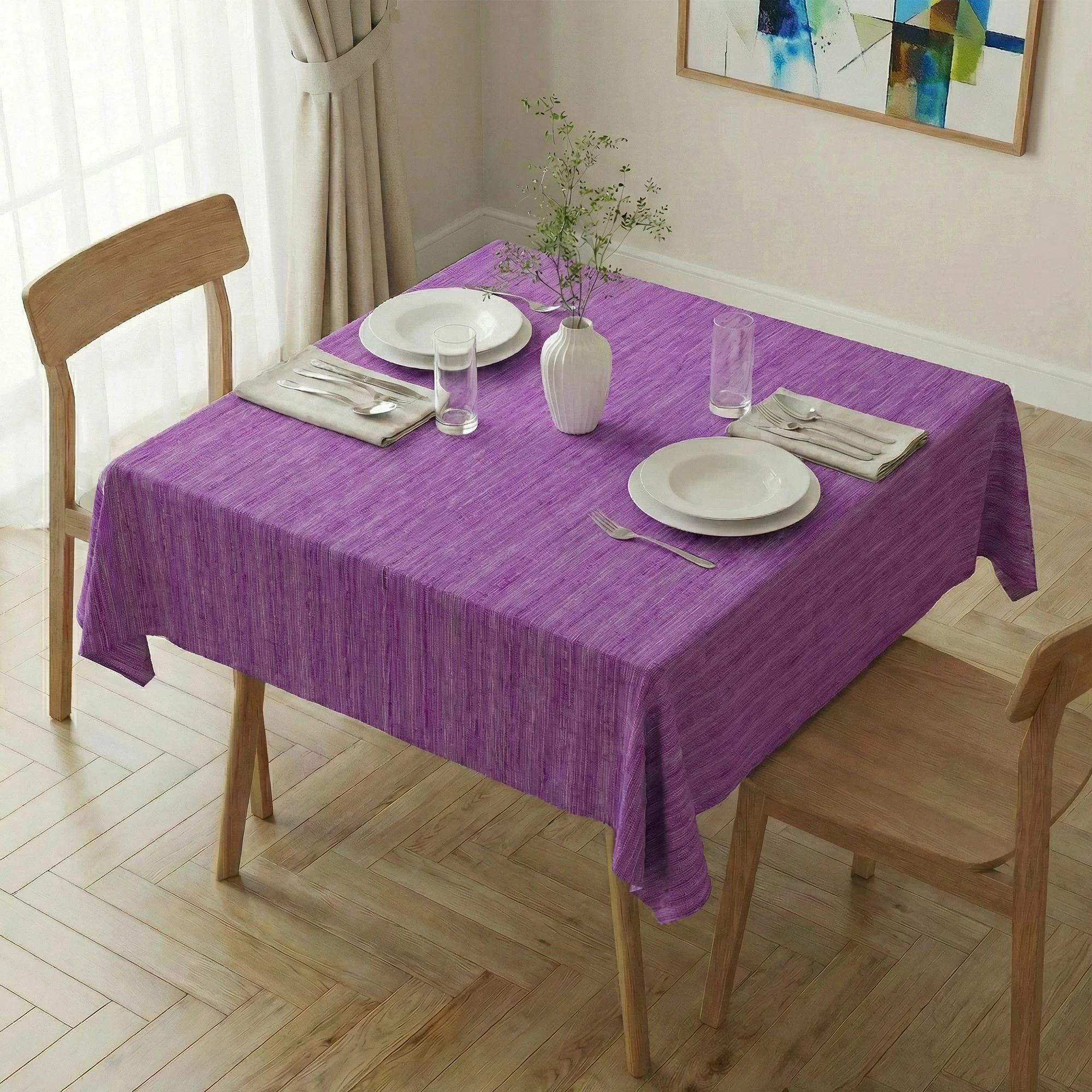 Mbulesë tavoline Hermia, Gravellamh5, 140x140 cm