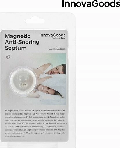 Klipse nazale kundër gërhitjes InnovaGoods me magnete, silikon, me kuti mbrojtëse