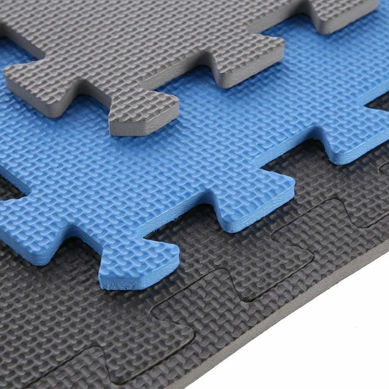 Tapet puzzle për fitnes ONE FITNESS, gri-blu