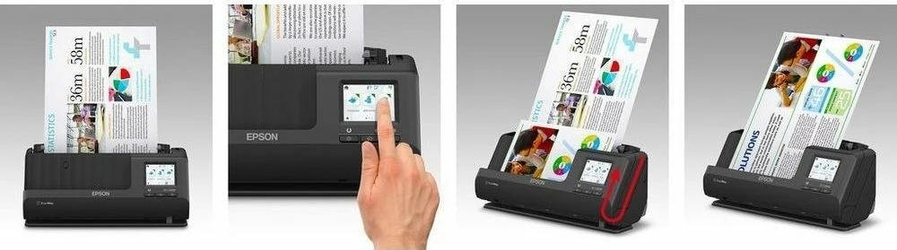Skaner Epson ES-C380W (B11B269401) 600 dpi, duplex, me feeder, Wi‑Fi, i zi
