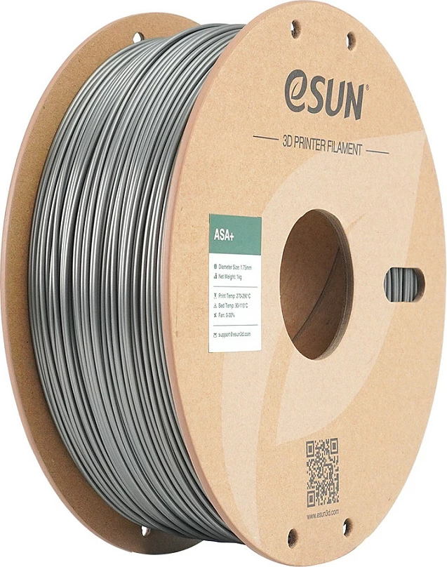 Filament 3D eSun ASA+ 1.75mm 1kg, Silver