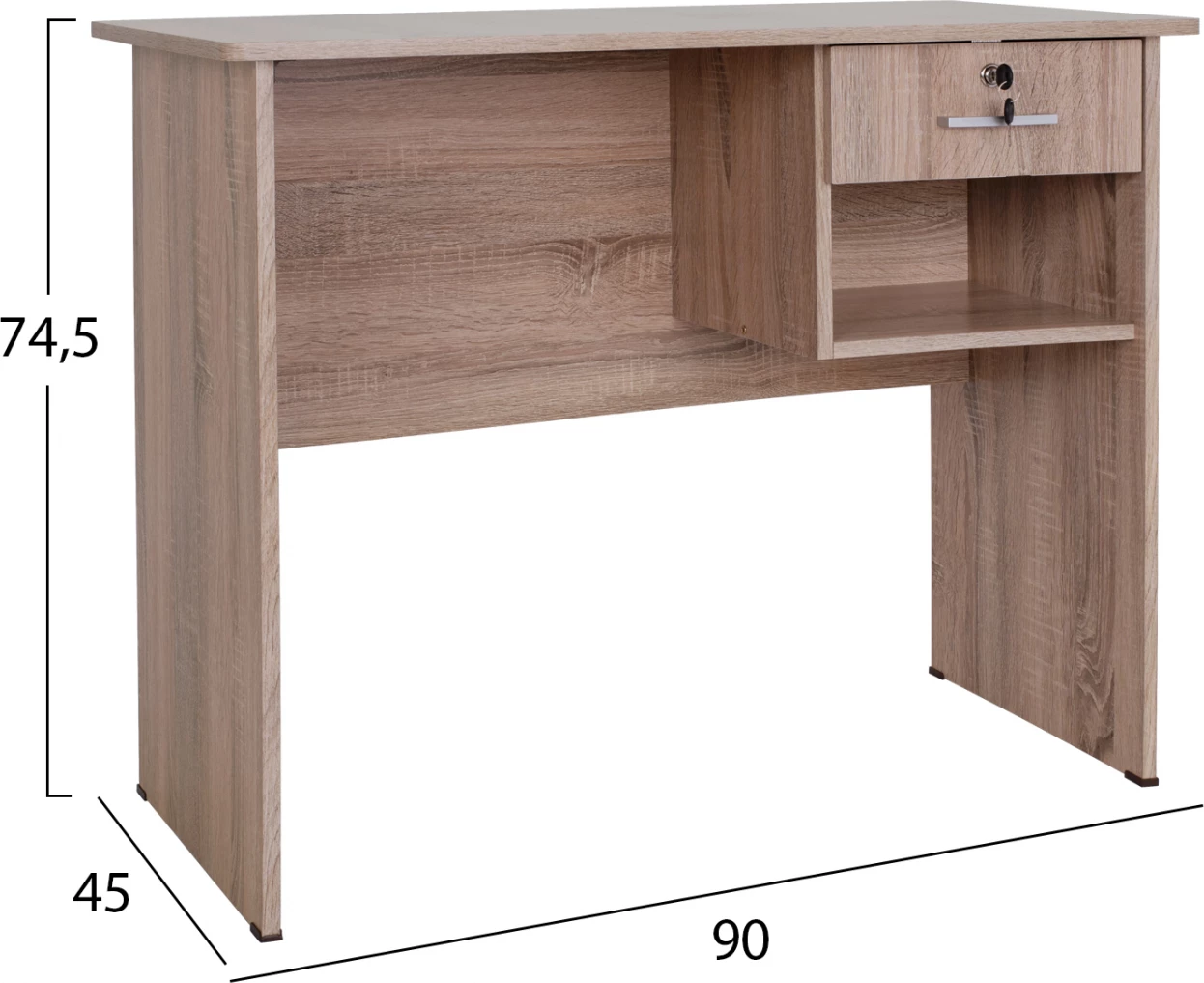 Zyrë melamine me sirtar FH2283.02 ngjyrë sonama 90x45x74.5