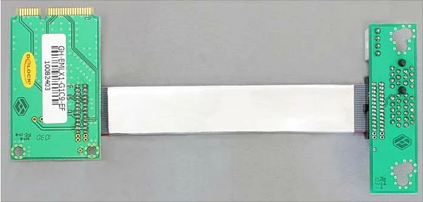 Adapter riser DeLOCK 41370, mini PCIe në PCIe x1, kabëll fleksibël 13 cm