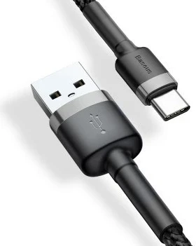 Kabllo USB Baseus CATKLF-UG1, 3 m, USB A në USB C, E zezë