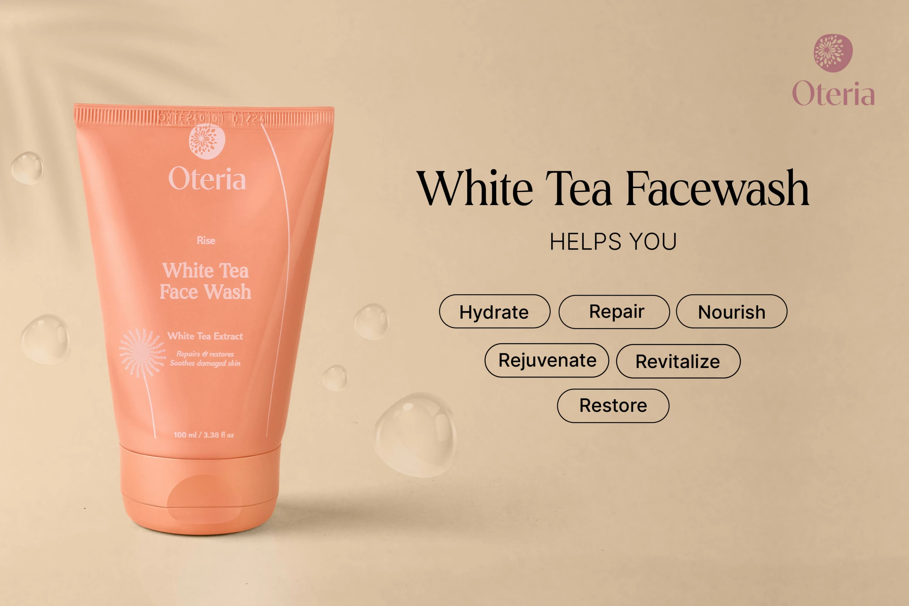 Pastrues për Fytyrë White Tea Face Wash