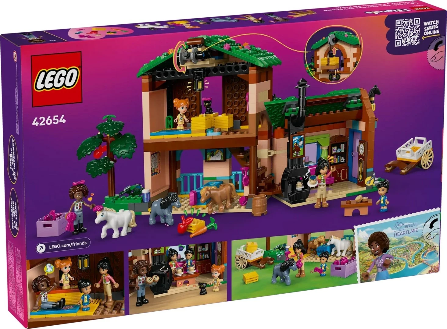 Set LEGO Friends Pony Ranch & Stable 42654, 727 pjesë, për fëmijë 7+